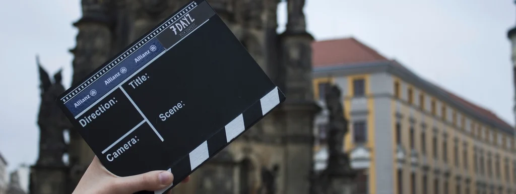 Clapperboard, movie slate, Olomouc, Czech